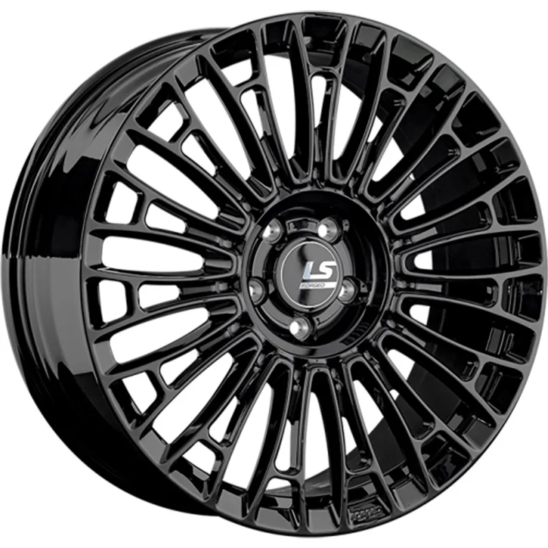 LS Forged 8,5x21/5x120 ET43,5 D72,6 LS FG25 BK (конус, Колпак+лого)