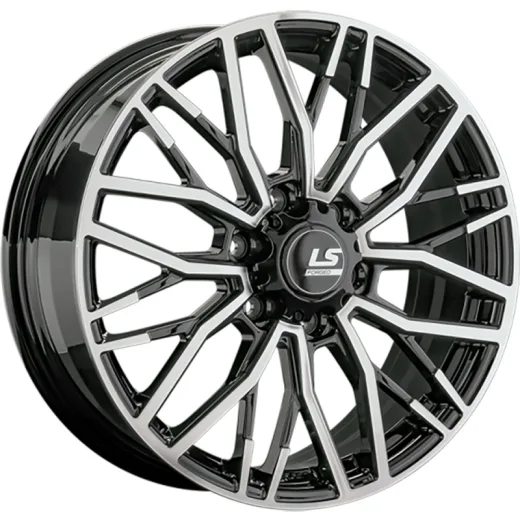 LS Forged 9x22/6x139,7 ET30 D100,1 LS FG33 BKF (конус, Колпак+лого)