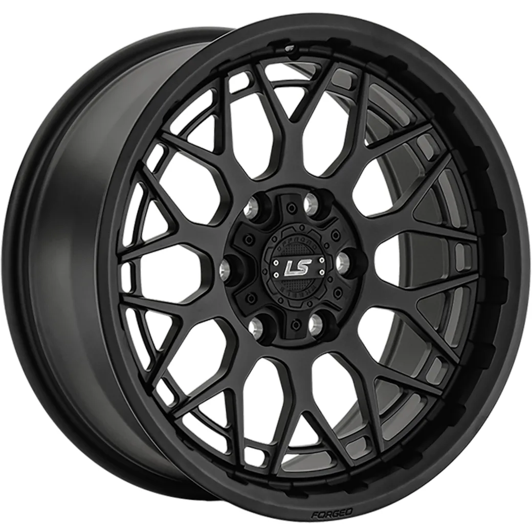LS Forged 9x17/6x139,7 ET20 D106,1 LS FG52 MB (конус, Колпак+лого)