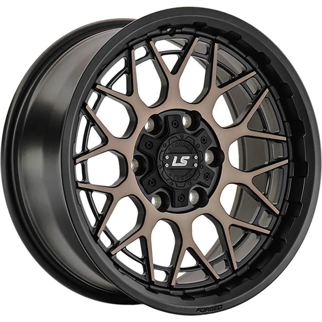 LS Forged 9x17/6x139,7 ET20 D106,1 LS FG52 MB+LYSF (конус, Колпак+лого)