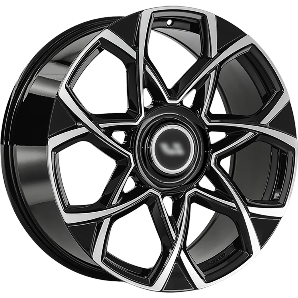 LS Forged 9,5x22/5x120 ET40 D62,6 LS FG59 BKF (конус, Колпак+лого)