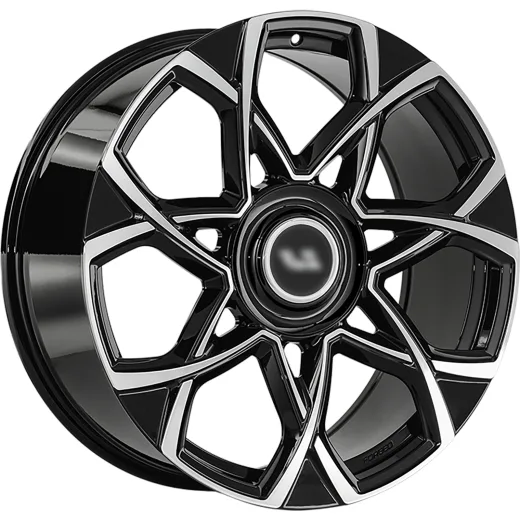 LS Forged 9,5x22/5x120 ET40 D62,6 LS FG59 BKF (конус, Колпак+лого)