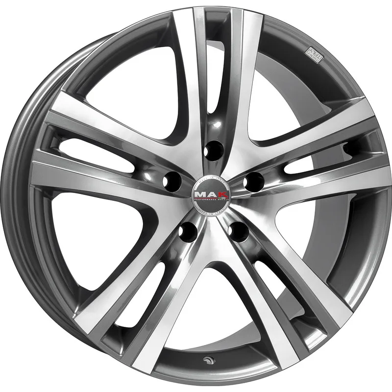MAK 9x18/5x150 ET48 D110,2 Aria Gunmetal Mirror Face