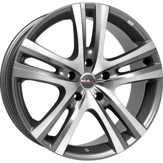 MAK 9x18/5x150 ET48 D110,2 Aria Gunmetal Mirror Face