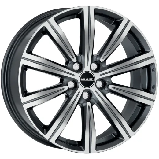 MAK 8x19/5x112 ET28 D66,45 Birmingham Gunmetal Mirror Face