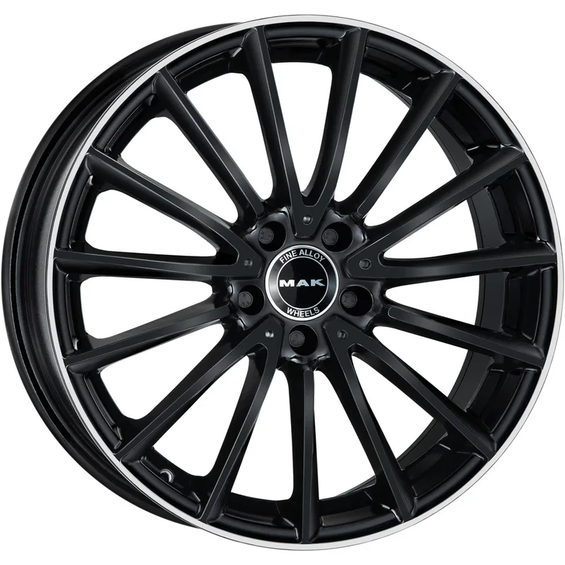 MAK 8x19/5x112 ET43 D66,6 Komet Gloss Black Mirror Ring
