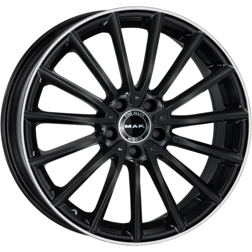 MAK 8x19/5x112 ET43 D66,6 Komet Gloss Black Mirror Ring