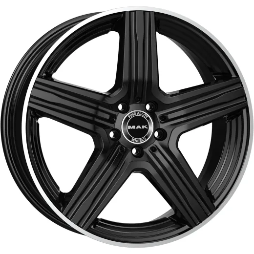 MAK 9x18/5x112 ET42 D66,6 Lewis Gloss Black Mirror Ring
