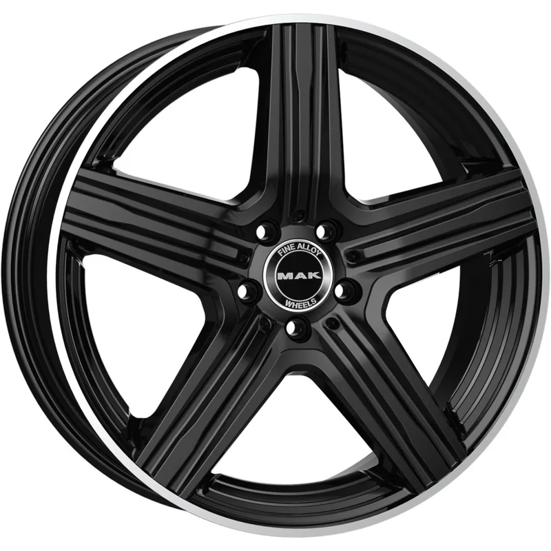 MAK 9x20/5x112 ET33 D66,6 Lewis Gloss Black Mirror Ring