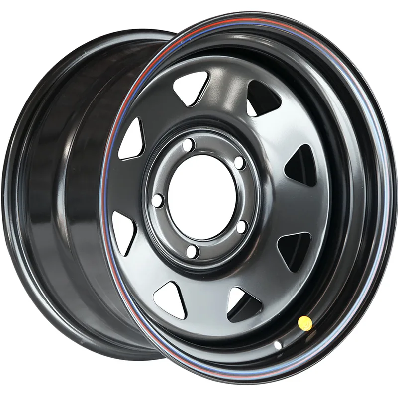 Off-Road Wheels 8x16/5x150 ET-14 D113 Тойота Ленд Крузер 100/105 Черный с бедлоком (красный)