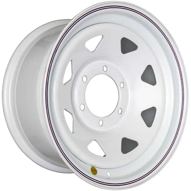 Off-Road Wheels 8x16/6x139,7 ET10 D110 Тойота Ниссан (треуг. мелкий) Белый (с увелич.полкой под суппорт)