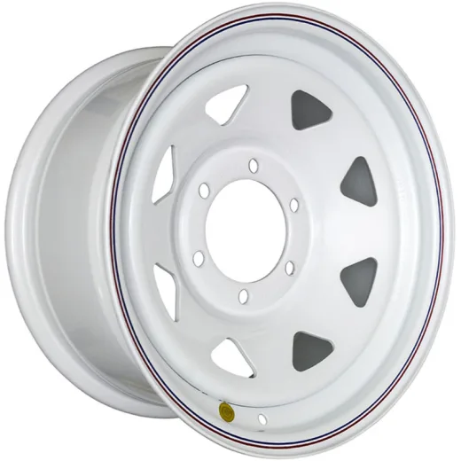 Off-Road Wheels 8x16/6x139,7 ET10 D110 Тойота Ниссан (треуг. мелкий) Белый (с увелич.полкой под суппорт)