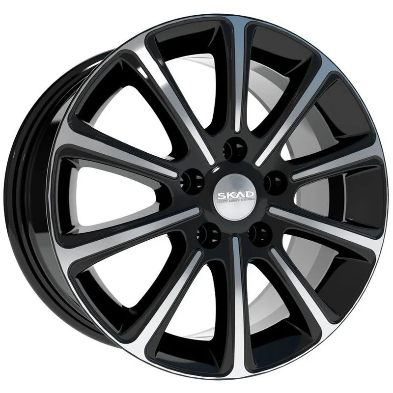 SKAD 6,5x16/5x114,3 ET45 D60,1 Милан (КЛ247) Алмаз (АРС 014 black)