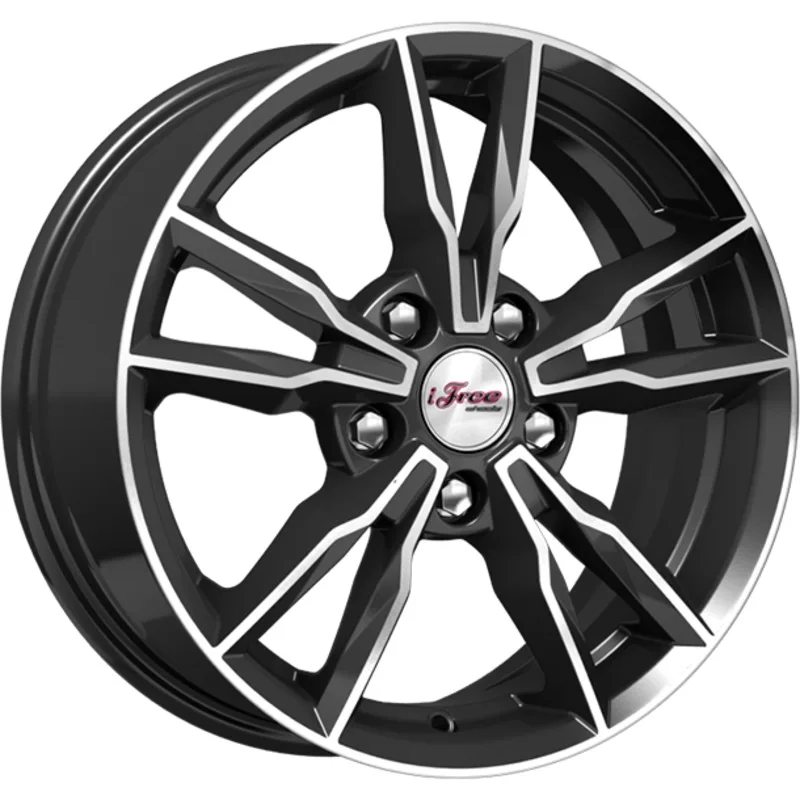 iFree 6,5x16/5x112 ET45 D66,6 Икигай (КС865) Блэк Джек