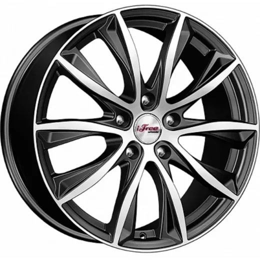 iFree 7,5x18/5x100 ET38 D67,1 Каzантип (КС684М) Блэк Джек