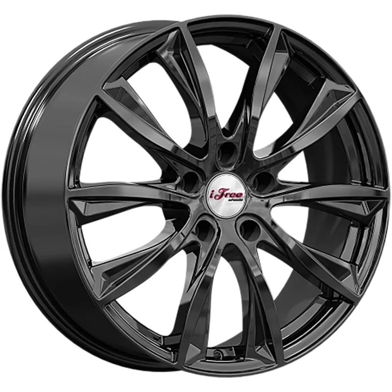 iFree 7,5x18/5x100 ET48 D56,1 Каzантип (КС684М) BK